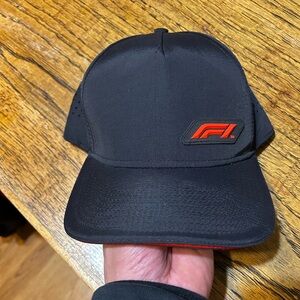 Formula 1 F1 Racing Hat Adjustable Black/Red